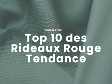 Top 10 des Rideaux Rouge Tendance Rideaux Deco