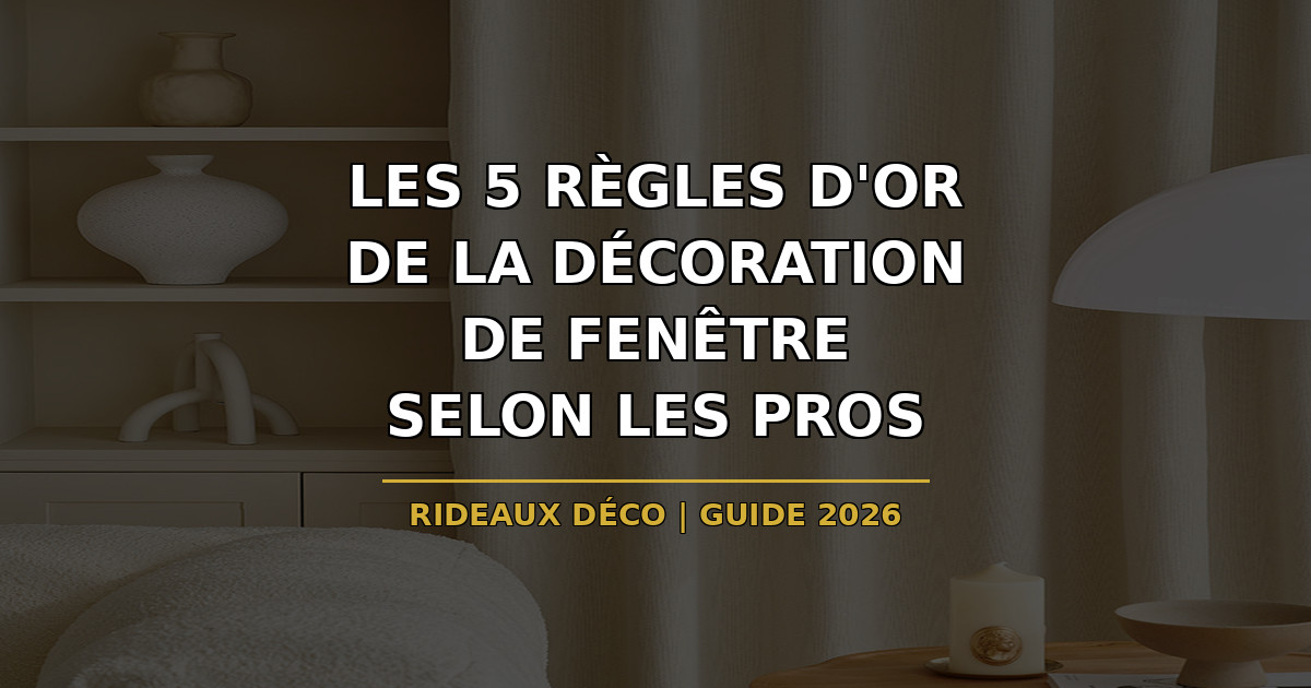 Les 5 règles d'or de la décoration de fenêtre selon les pros