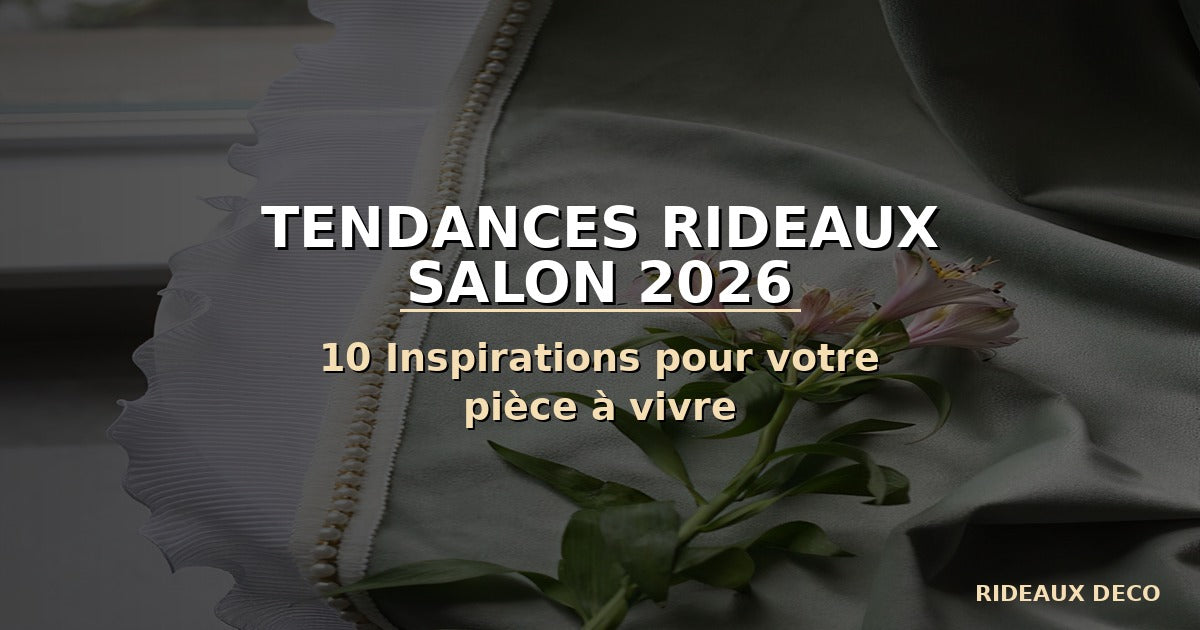 Tendances rideaux salon 2026 : 10 inspirations pour votre pièce à vivre
