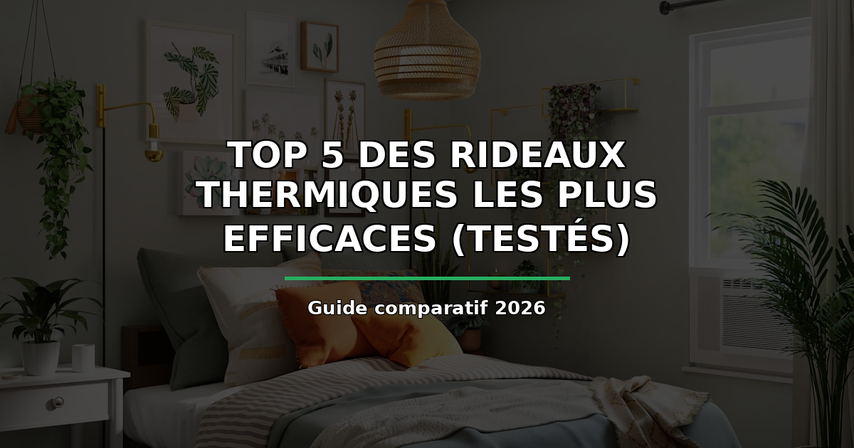 Top 5 des rideaux thermiques les plus efficaces en 2026 (testes et approuves)