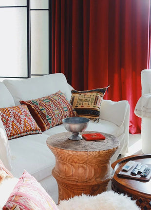 Rideau Rouge Elegant Deco