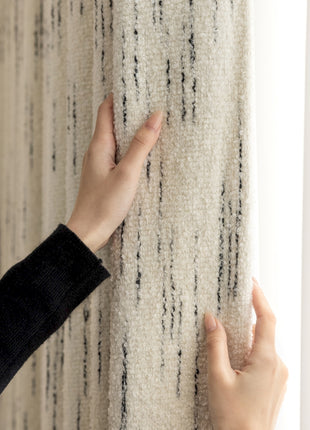 a person is touching a wall with their hands