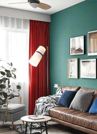 Rideau Rouge Elegant Deco