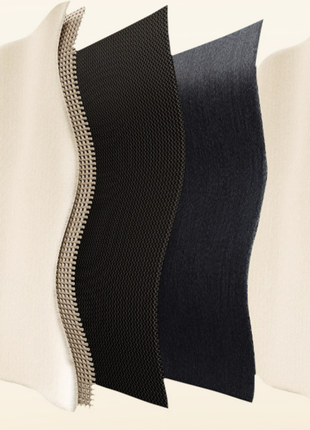 The image is a collage of various fabric swatches, showcasing different textures and colors.