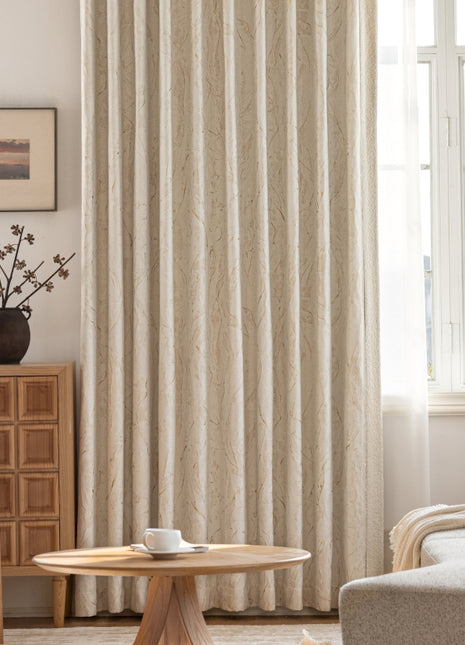 a living room with a couch and a table