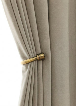 Rideau Occultant Velours Beige Clair Chambre