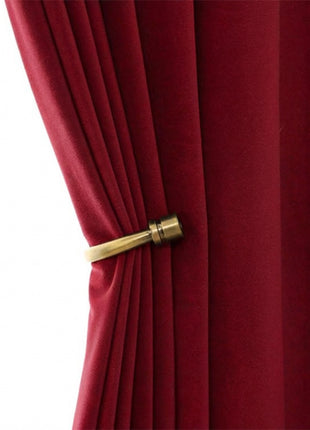 Rideau Occultant Velours Rouge Bordeaux Chambre