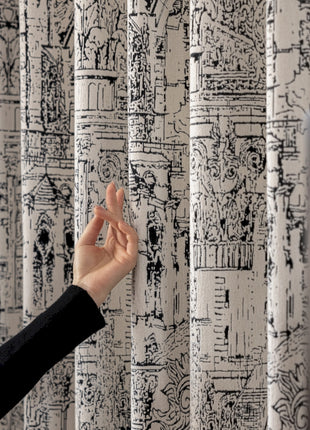 a woman standing in front of a tv in a room