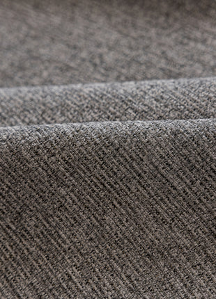a close up view of a gray fabric