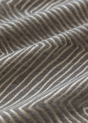 a close up of a fabric with a wavy pattern
