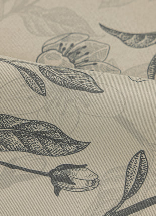 a close up of a wallpaper with leaves and flowers