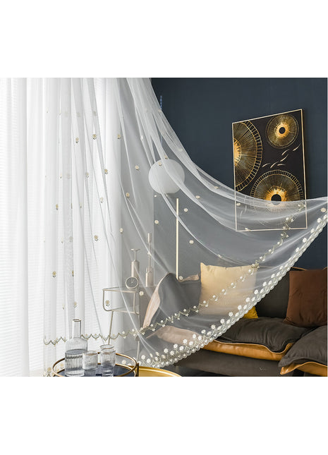 Voilage Blanc Moderne Salon