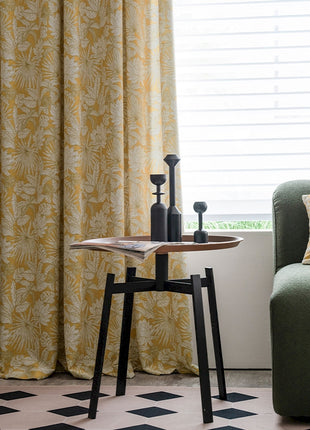 a living room with a couch and a table