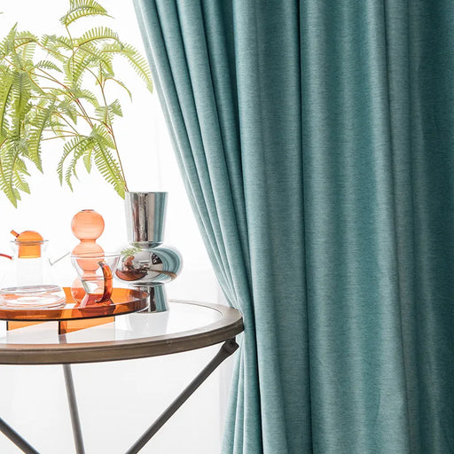 Rideau Bleu Ciel Style Lin