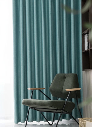 Rideau Bleu Ciel Style Lin