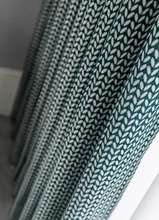 Rideau Moderne Vert Motifs