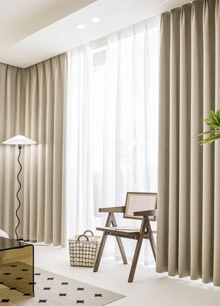 Rideau Beige Occultant Moderne