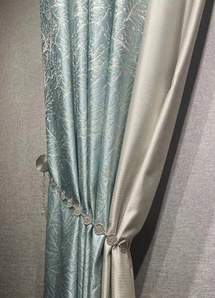 Rideau Bleu Nordique Argenté