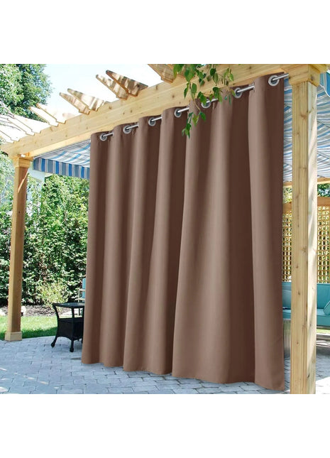 Rideau Extérieur Imperméable Marron