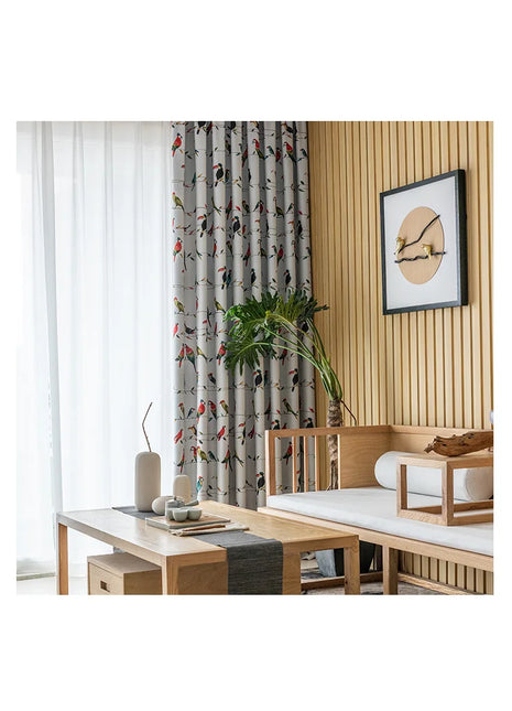 Rideau Motifs Perroquet