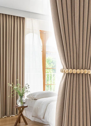 Rideau Beige Style Lin Chambre