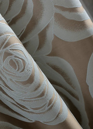 Rideau Couleur Cuivre Motifs