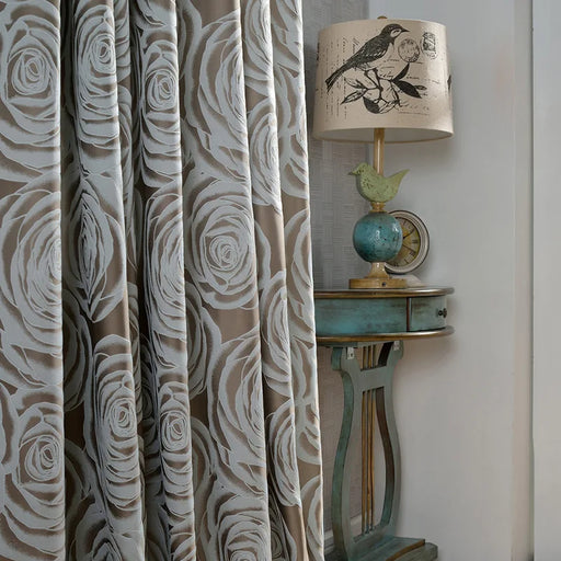 Rideau Couleur Cuivre Motifs