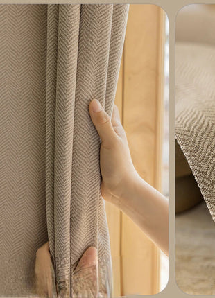 Rideau Blanc Salon Style Lin