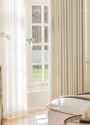 Rideau Blanc Cassé Moderne