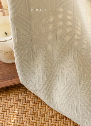 Rideau Blanc Cassé Moderne