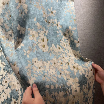 Rideau Bleu et Blanc Romantique