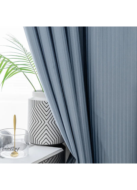 Rideau Bleu Elegant Moderne
