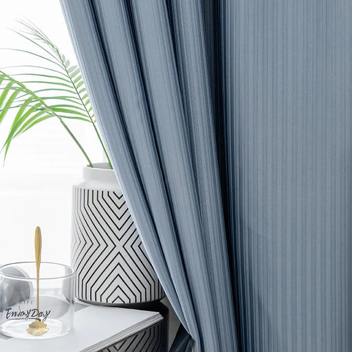 Rideau Bleu Elegant Moderne
