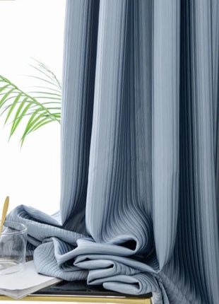 Rideau Bleu Elegant Moderne