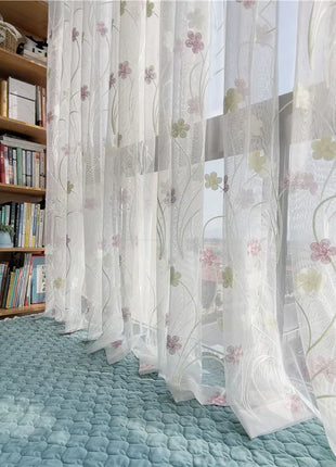 Voilage Chambre Blanc Fleurs