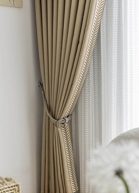 Rideau Beige Doré Tendance