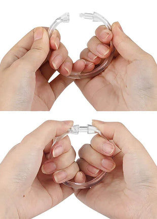 Anneaux en Plastique pour Rideaux de Douche – Lot de 12