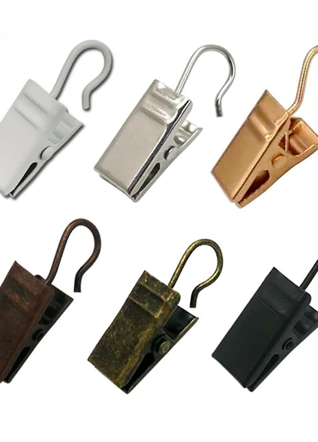 Pinces à Crochets pour Rideaux – Lot de 10pcs