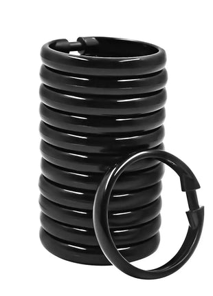 Anneaux en Plastique pour Rideaux de Douche – Lot de 12
