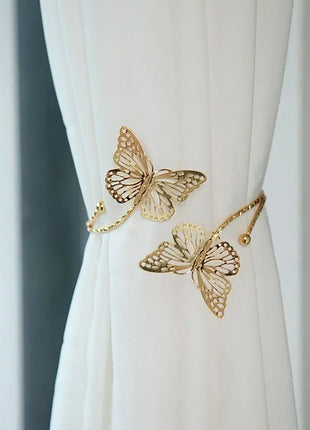 Attache-Rideaux Papillon en Métal – 1 Pièce