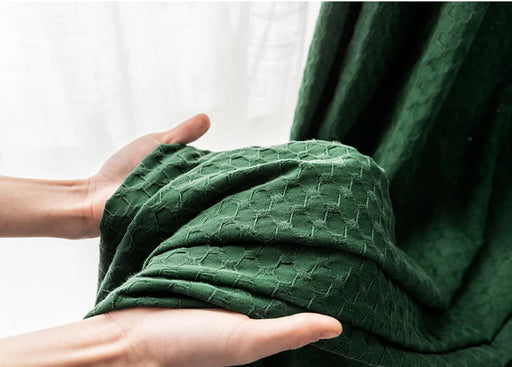 Rideau Vert Sapin Salon