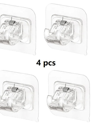 Supports de Tringle à Rideaux Autocollants (2-4pcs)