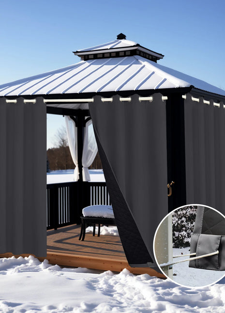 Rideau Extérieur Isolant Gris