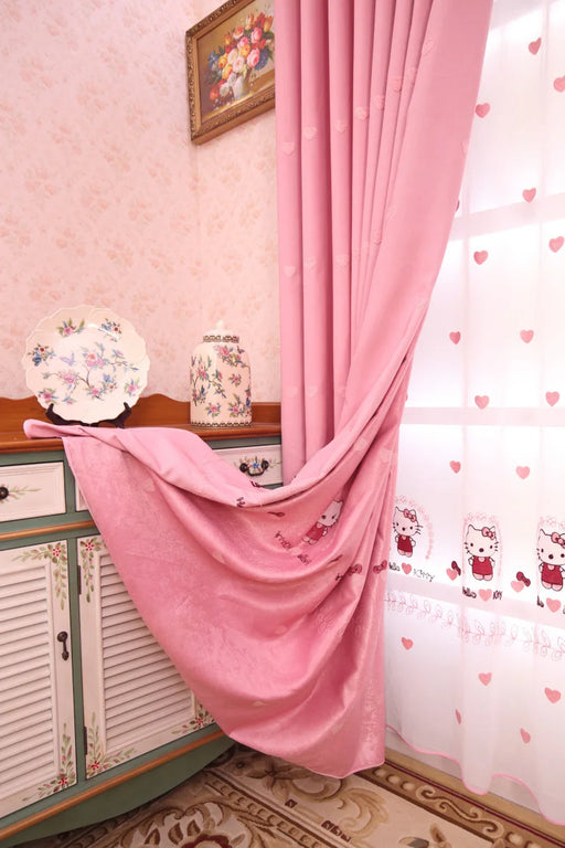 Rideau Chambre Bébé Rose