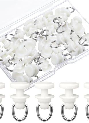 Crochets Coulissants pour Rails de Rideaux (50-100pcs)