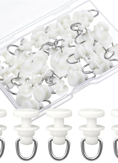 Crochets Coulissants pour Rails de Rideaux (50-100pcs)