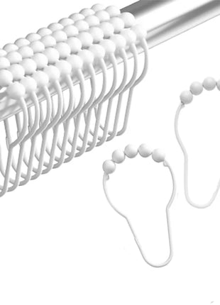 Crochets à Billes en Laiton pour Rideaux de Douche (12pcs)