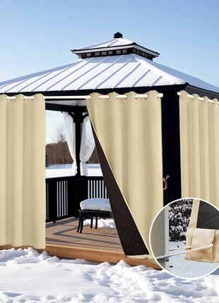 Rideau Extérieur Isolant Beige