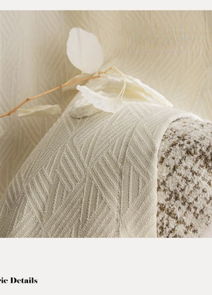 Rideau Blanc Cassé Moderne