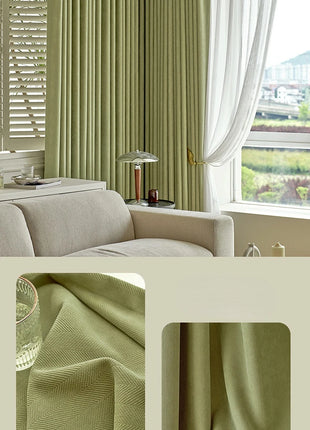 Rideau Vert Sauge Style Lin